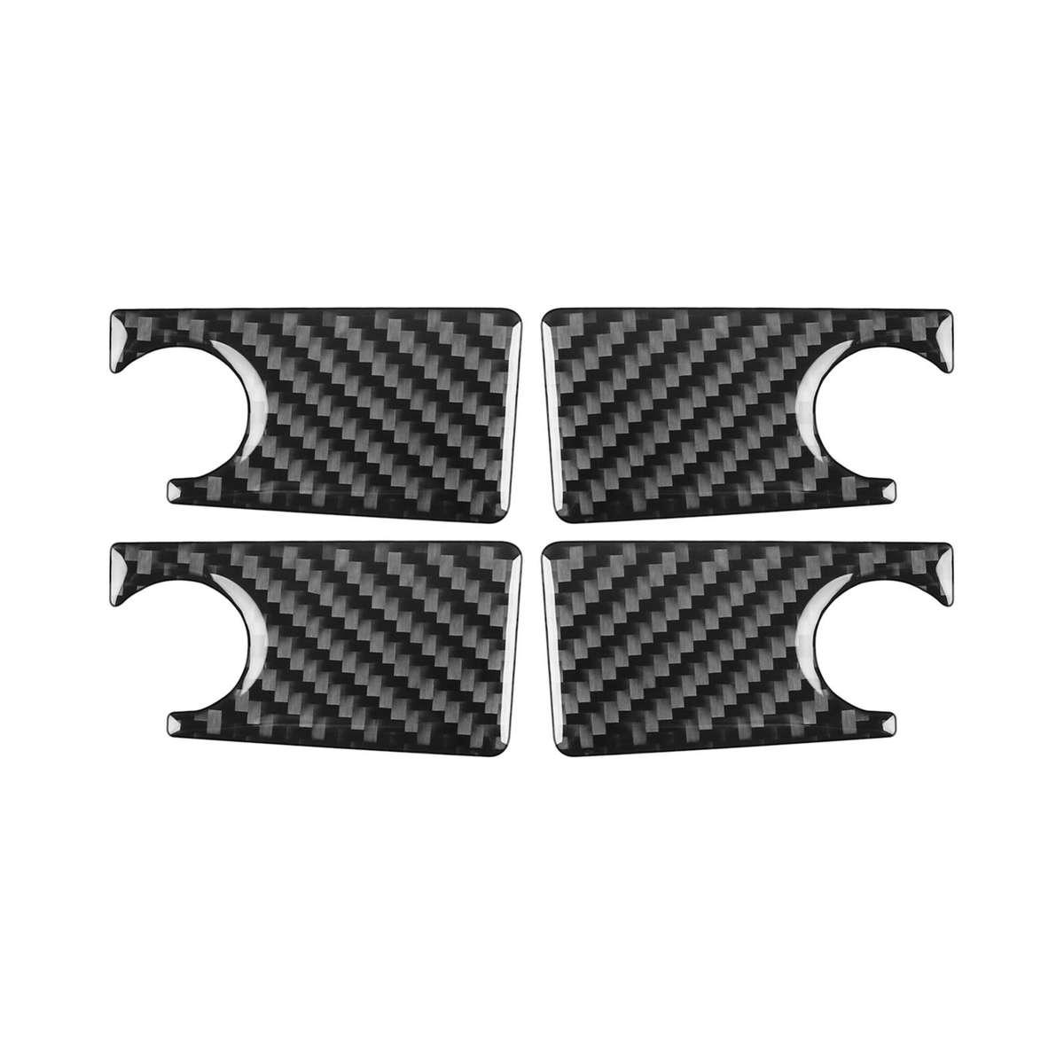 For Mercedes-Benz G-Class W463 4pcs /Set Inner Door Bowl Sticker(Black)