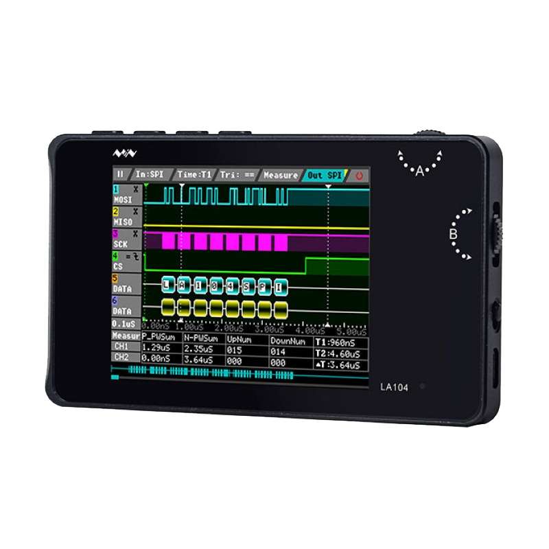 MINIWARE LA104 Logic Analyzer 4-Channel Debugging Assistant Sampling Analog Oscilloscope