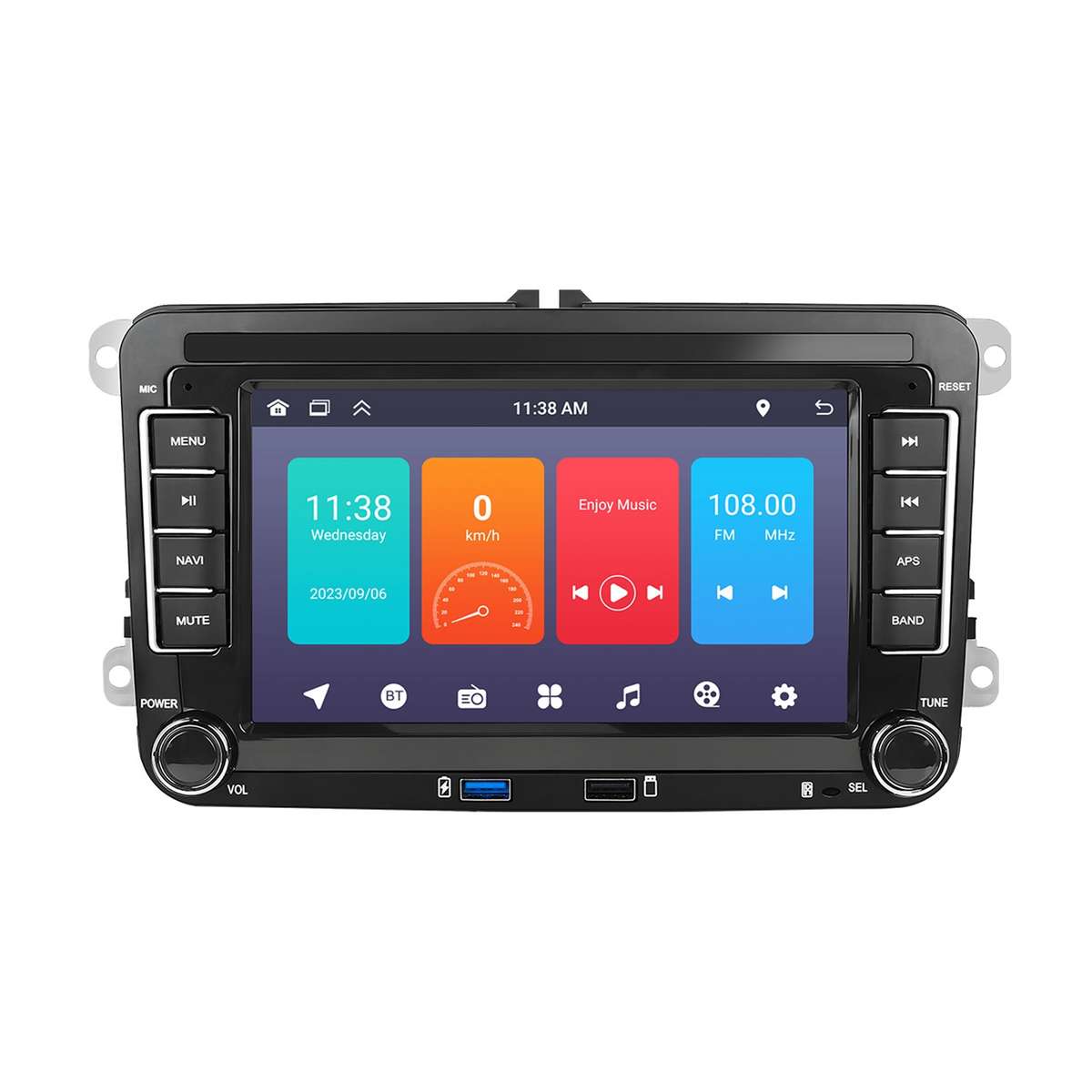 For Volkswagen/Skoda 1+32G Player Large Screen Carplay Android Navigation Reversing Camera Integrate