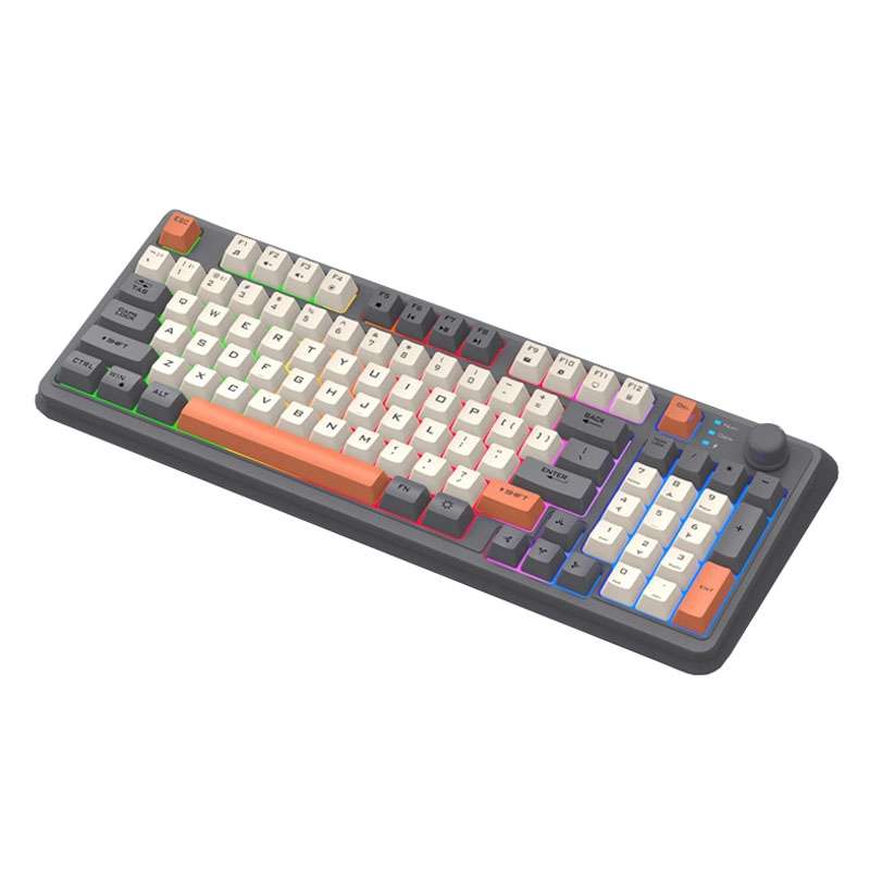 XUNSVFOX K94 Wireless Bluetooth Dual Mode Mechanical Keyboard Gaming Office Laptop Keyboard(Sea Salt