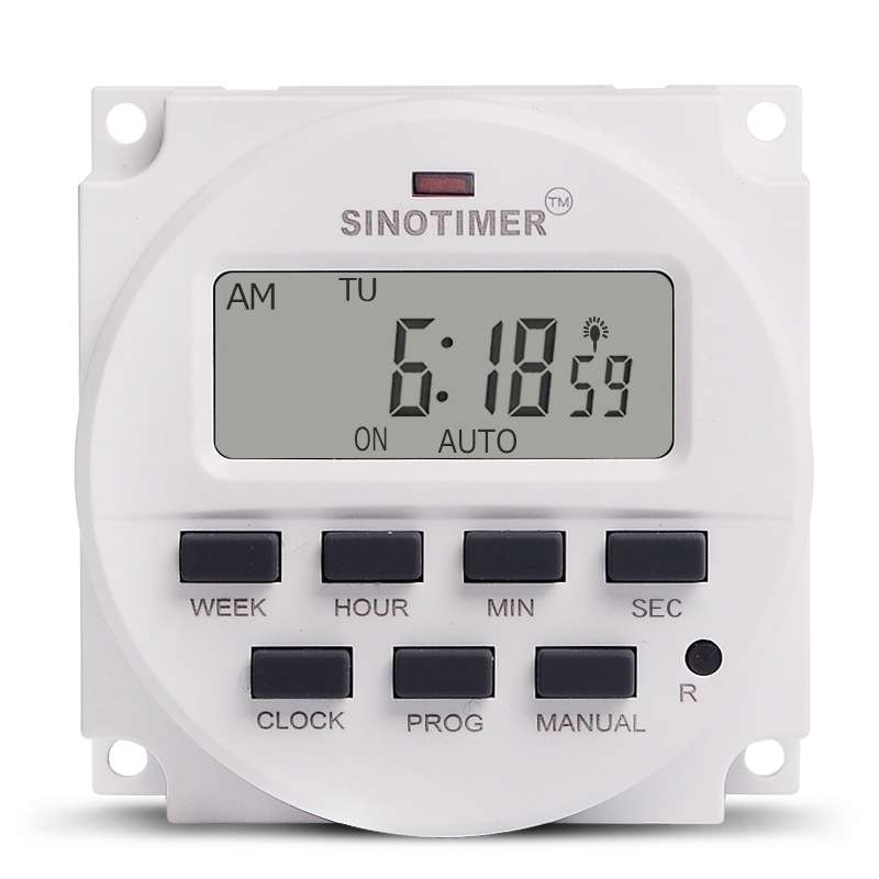 SINOTIMER TM618SH  1 Second Interval Digital LCD Timer Switch Programmable Time Relay 24V