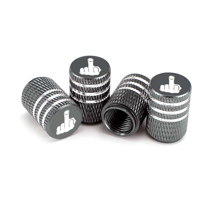 4pcs Laser Ioon Car Tire Modification Universal Valve(Gray)
