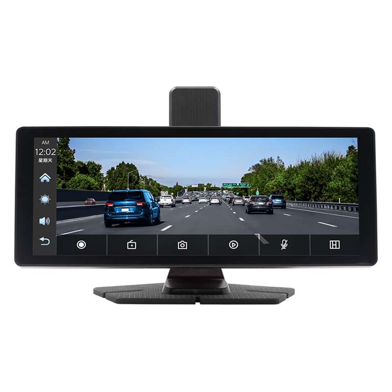 Car Bluetooth Portable DVR Monitor Support Carplay/Android Auto, Specifications: Display
