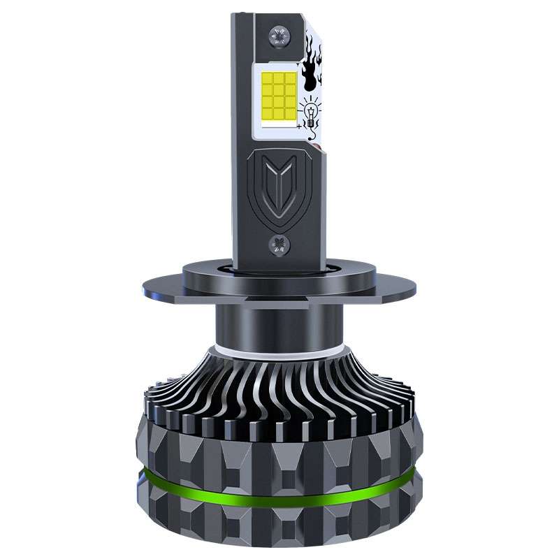 Pair 150W Four Copper Tube 24 LED Spotlight Car Headlight, Bulb: H7