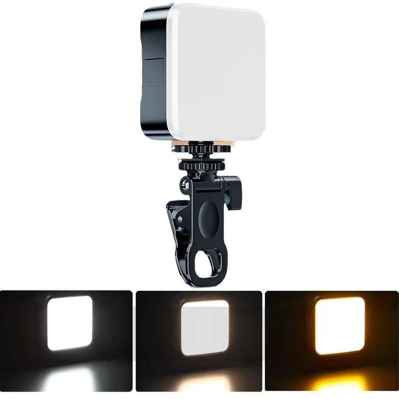 Clip Fill Light with PTZ Video Conference Mobile Phone Camera Photography Lamp, Spec: Battery Type 3