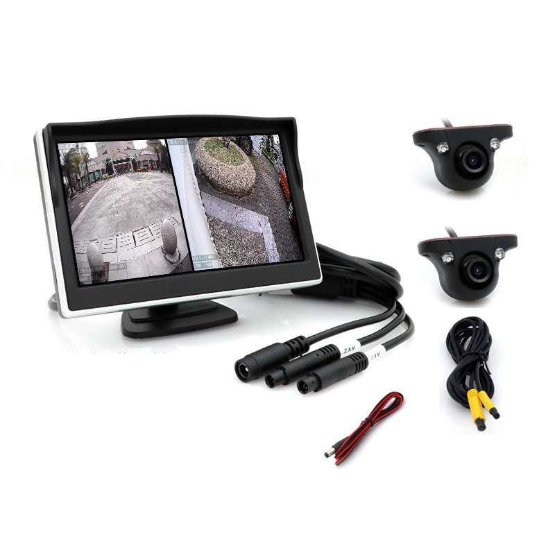 5 Inch Carplay Portable Surveillance Video Car Display, Specification: With Two-way Camera