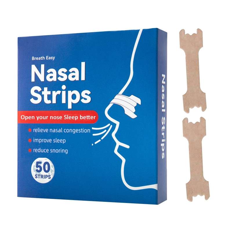 50pcs /Pack 66 X 19mm Nasal Strips To Improve Sleep, Reduce Snoring And Relieve Nose Congestion