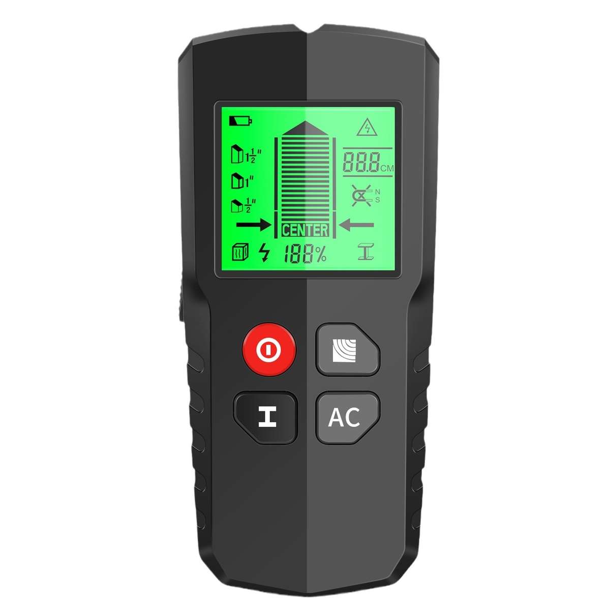 HW-QB5 5-In-1 Wall Stud Detector Wood Current Metal AC Wires Detection