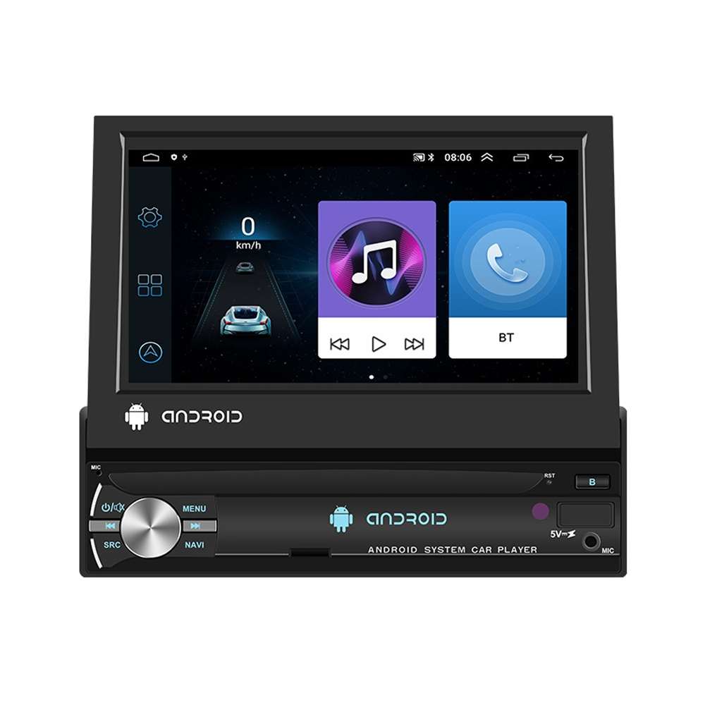 1+32G 7-Inch Single Din Android 10.0 Carplay Screen With GPS Navigation/Bluetooth/Mirror Link/DVR In