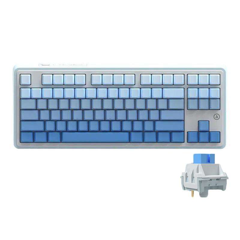 Ajazz AK870 Wireless Bluetooth Tri-mode Mechanical Keyboard RGB DIY Custom Hot Swap Gaming Keyboard,