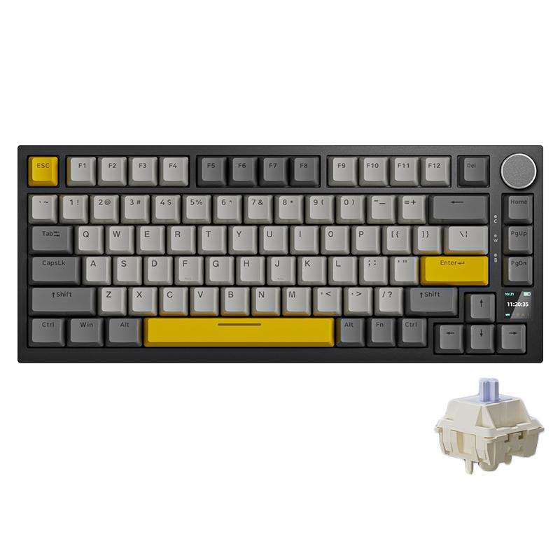 Ajazz AK820 Pro Wireless Bluetooth Tri- mode Custom Hot Swap Gasket Mechanical Gaming Keyboard Wi...