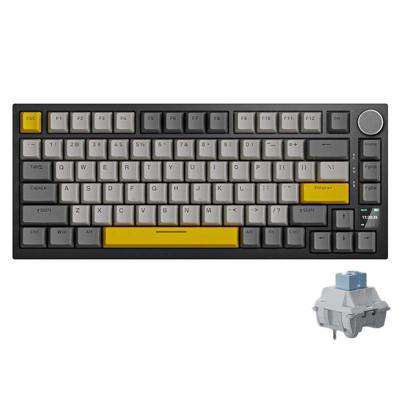 Ajazz AK820 Pro Wireless Bluetooth Tri- mode Custom Hot Swap Gasket Mechanical Gaming Keyboard With