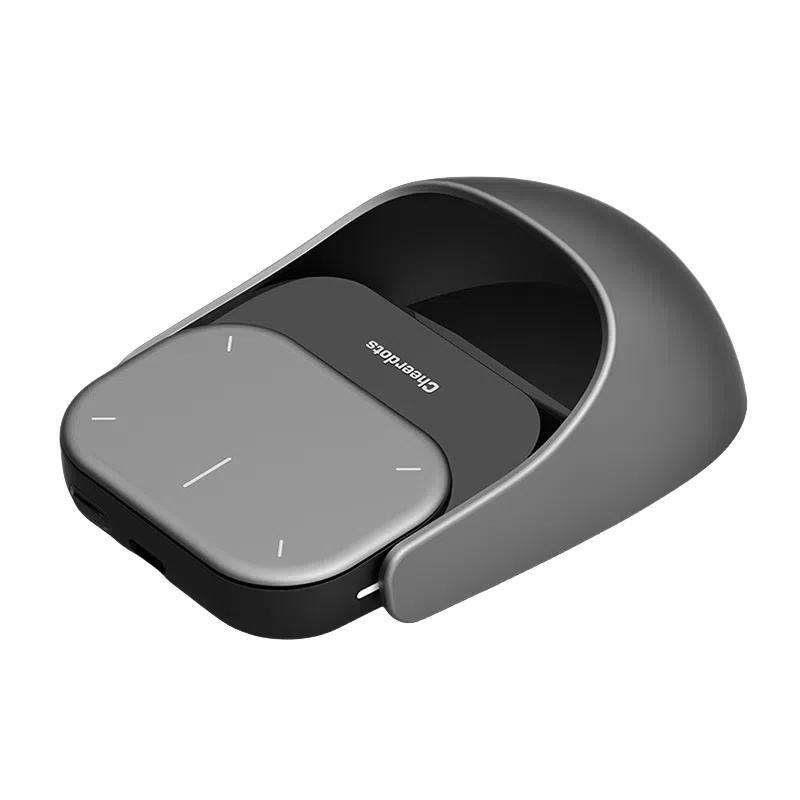 Cheerdots 2 Smart Magnetic Split Air Mouse Wireless Charging Bluetooth Dual Mode Mouse, Color: Da...