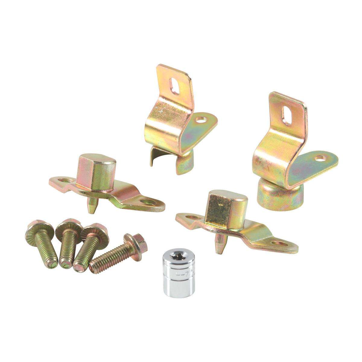 Car Tailgate Hinge Set With Screw Socket Wrench For Chevrolet, Specifications: 9pcs /Set