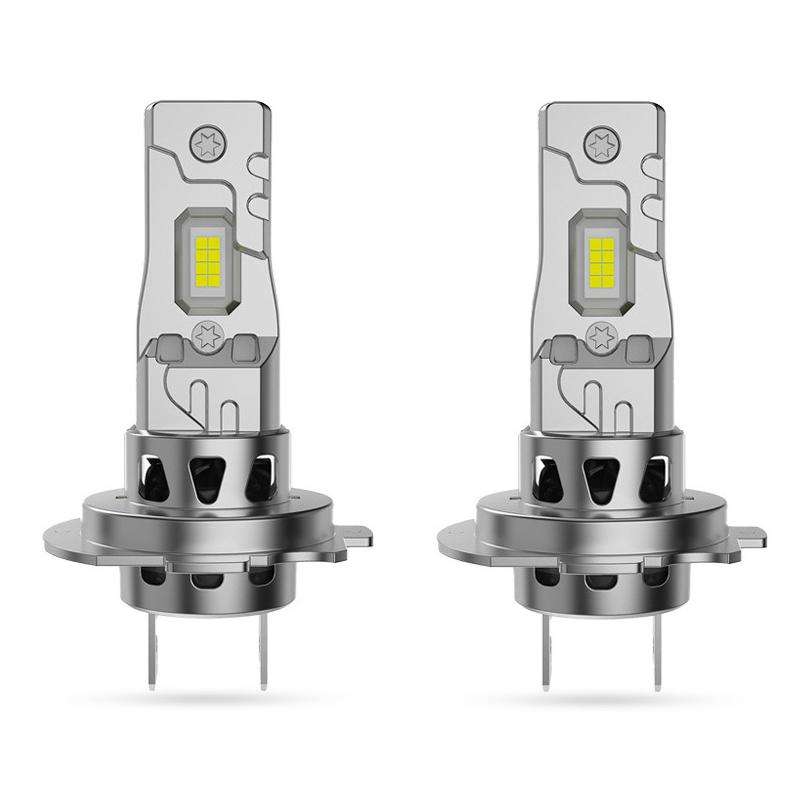 2pcs 6000K Mini Car Plug-in Integrated LED Headlights, Model: H7(White Light)