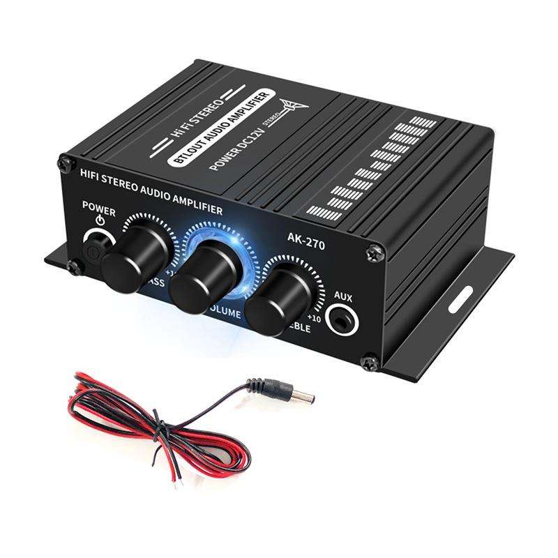 AK270 With DC Line Car Home Stereo Mini Amplifier