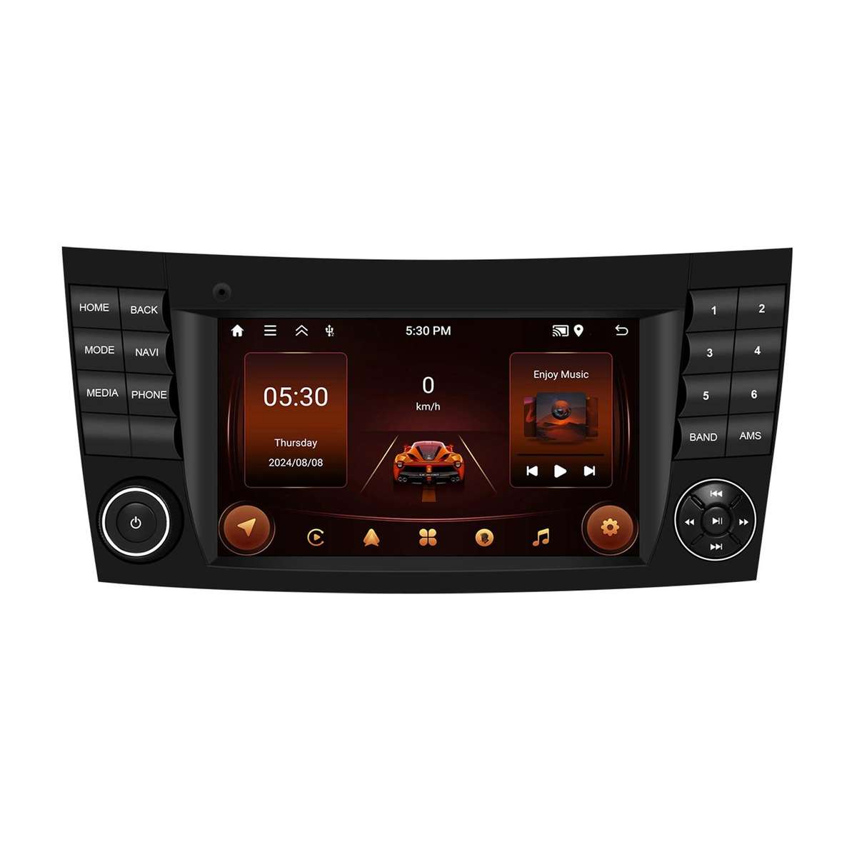 7 inch Horizontal Screen 2+64G Bluetooth Car Player Carplay Car Center Control Integrated Machine Fo