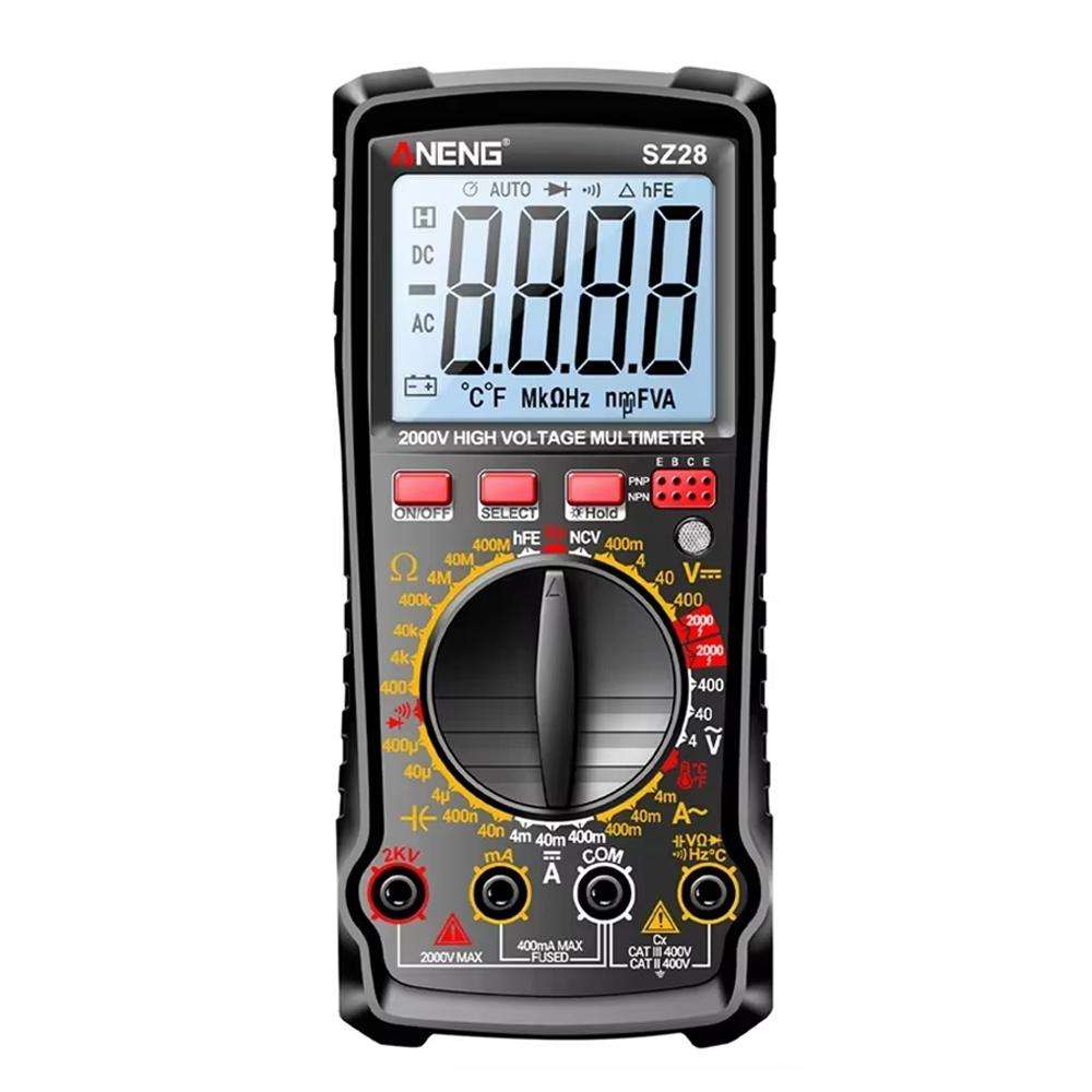 ANENG 2000V High Voltage High Precision Photovoltaic Digital Multimeter(SZ28 Red)