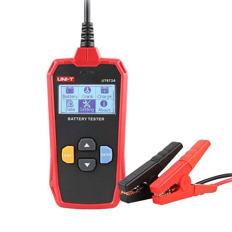 UNI-T UT673A Car Battery Tester For AGM/GEL/EFB & Standard Batteries 3-250Ah Capacity Analyzer