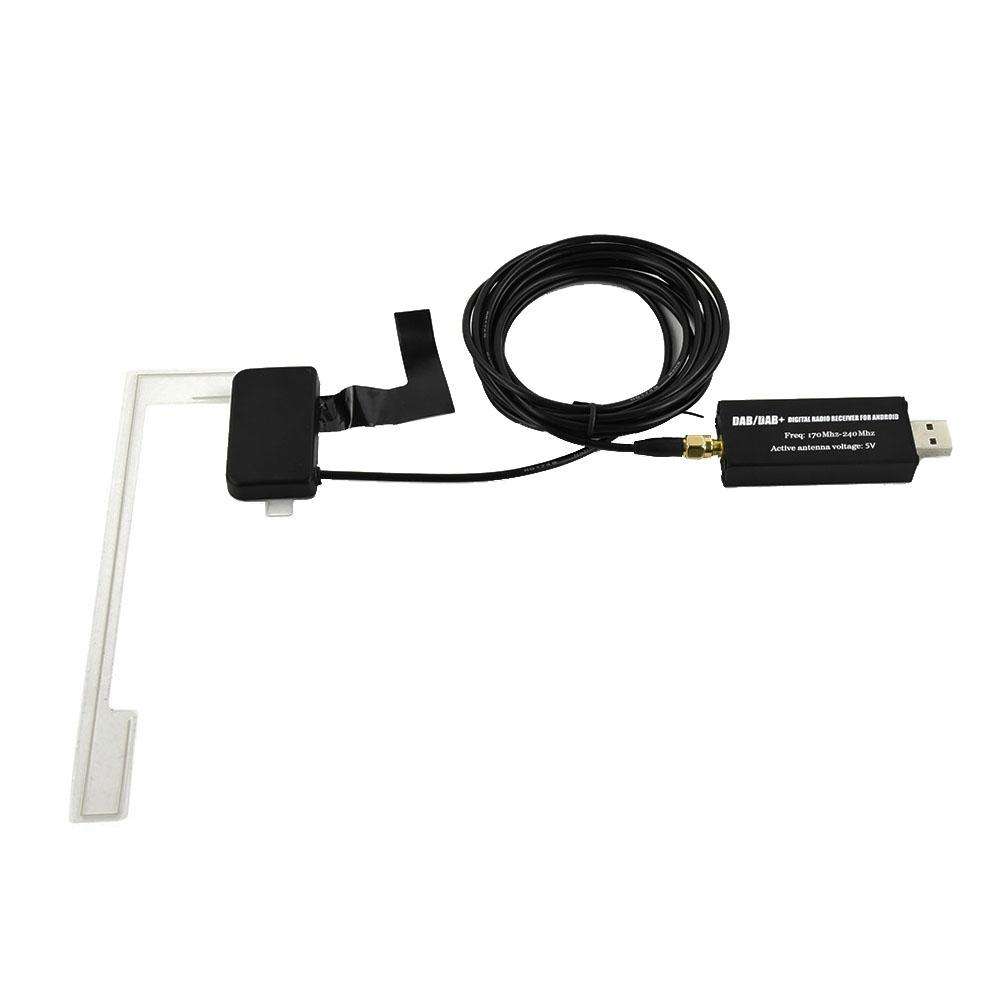 Android Car Universal DAB Module Digital Radio Navigation APP Control, Europe Only(Black)