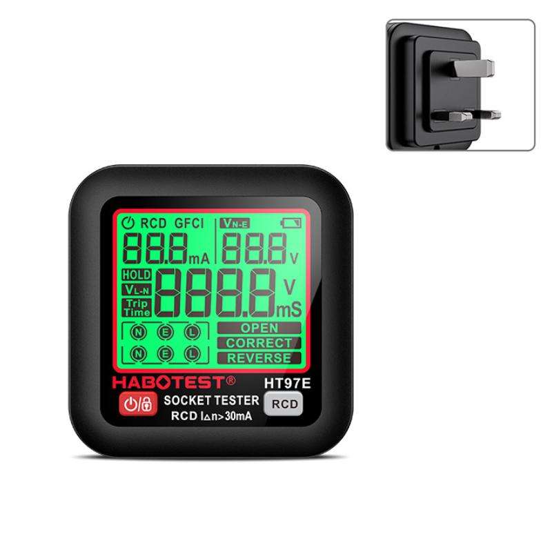 HABOTEST Digital Display Intelligent Electrical Test Socket(HT97B US Plug)