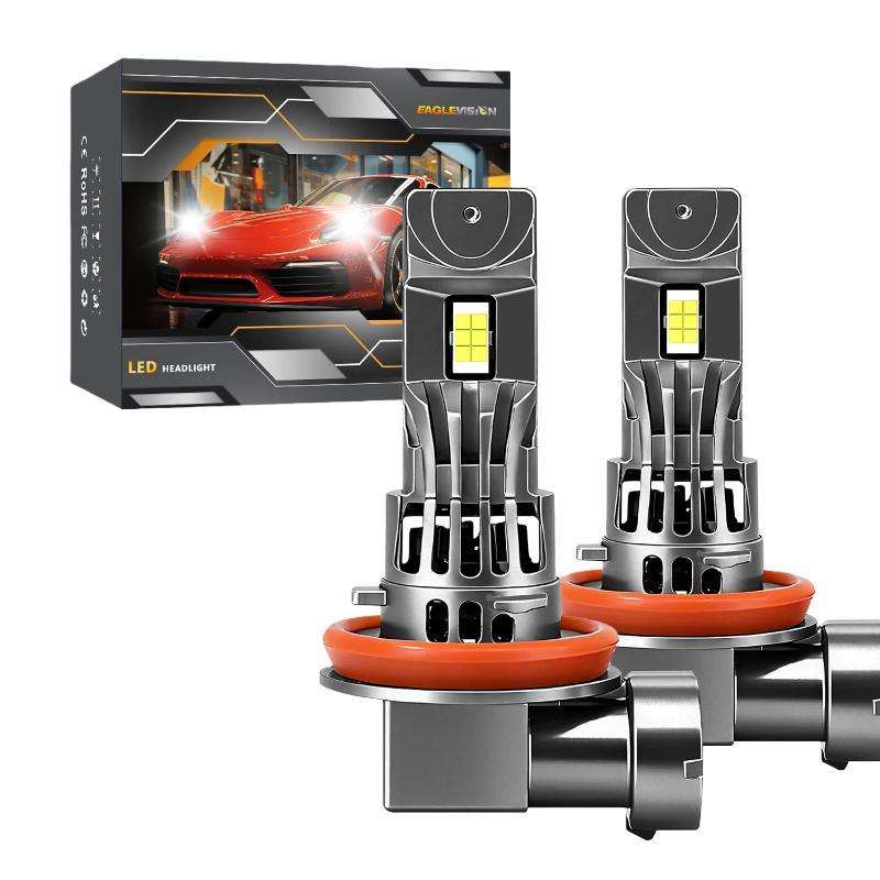 Z08 H11 2pcs/Pack 6500K Focused Beam Plug-And-Play Car Headlight With Fan