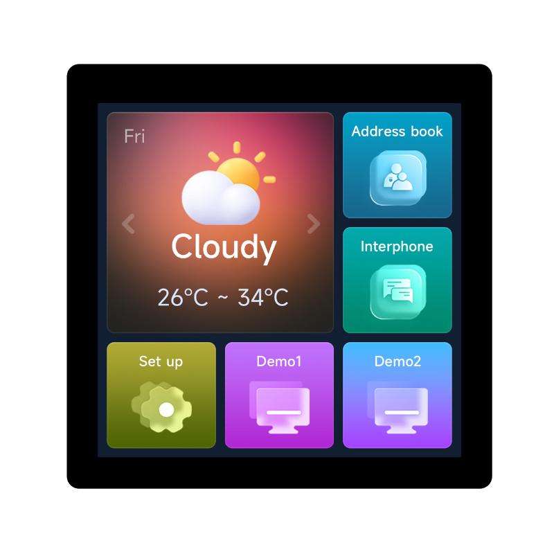 WAVESHARE RP2350 High-Performance Development Board 480 X 480 Resolution(With Touch Screen)