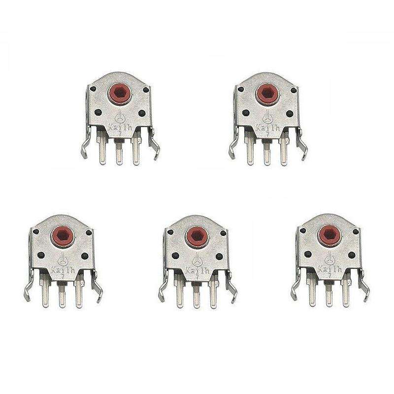 Kailh 5pcs Red Core Dustproof Mouse Scroll Wheel Encoder(7mm)