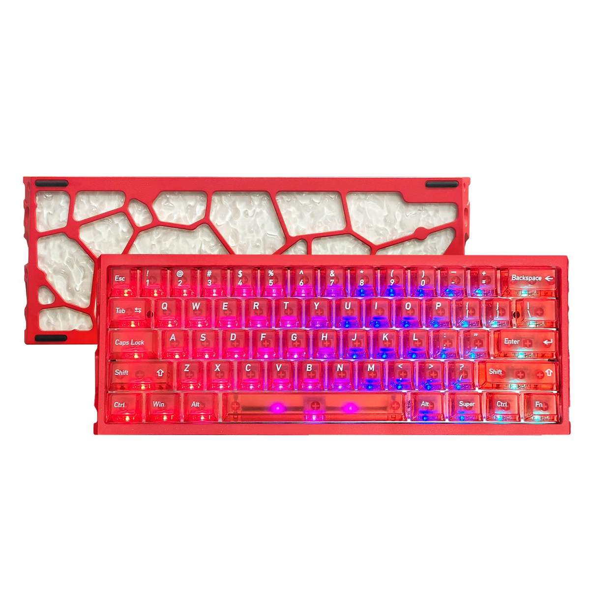 H60 Pro Bluetooth Wireless Triple-Mode Gaming Keycap Cutout Magnetic Axis Keyboard(Black)