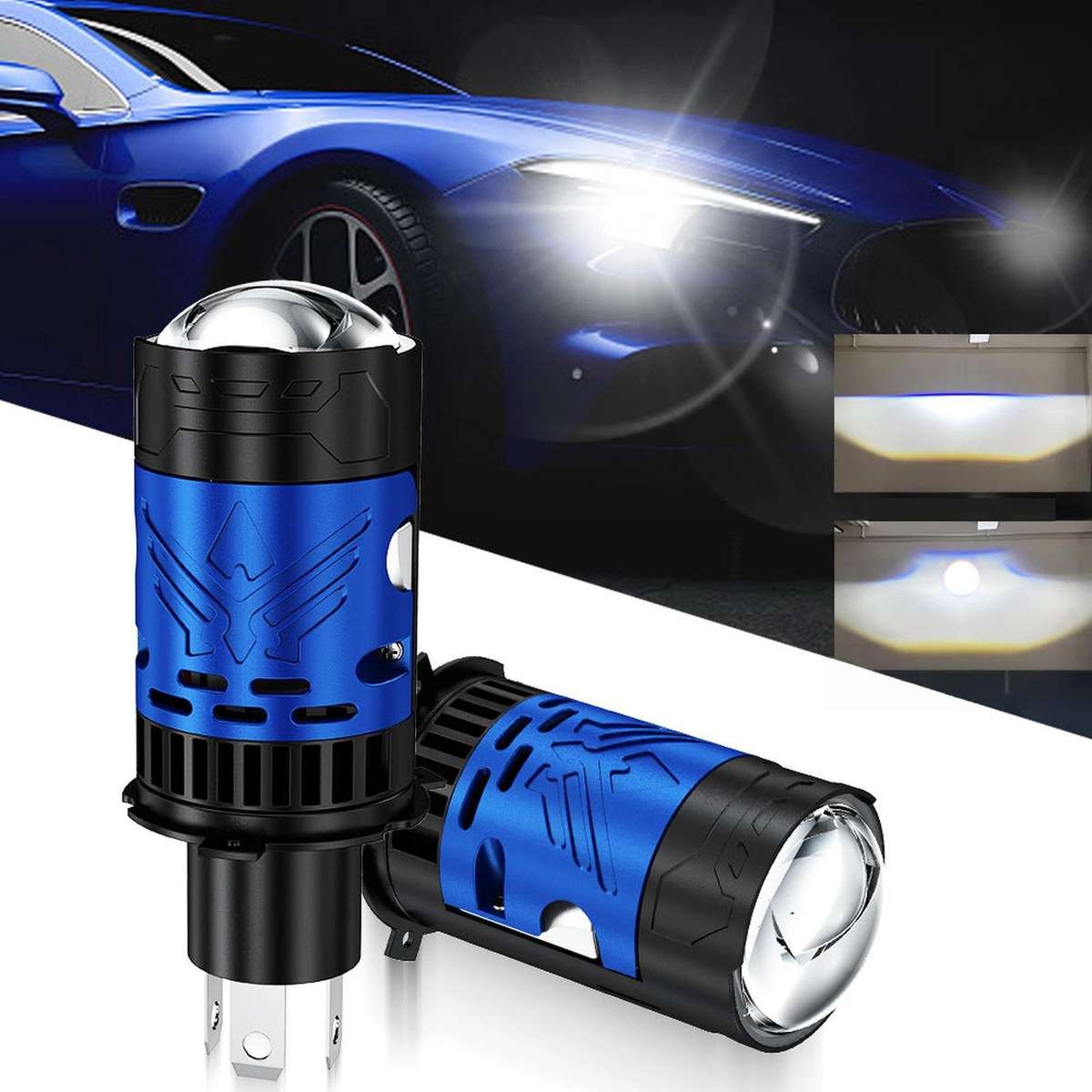50W Car N13 Direct Plug High Power Projector Headlight(Solenoid Valve Type)