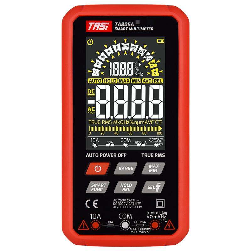 TASI TA805A Battery-powered Large Screen Digital Fully Automatic Smart Multimeter