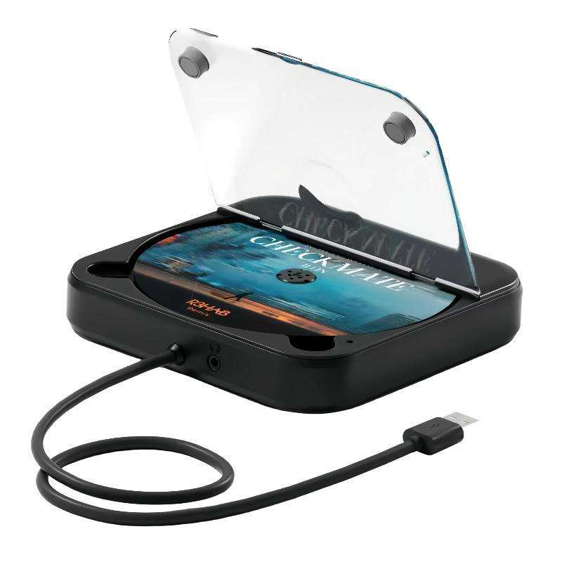 Multi-Functional Car External CD Player With USB Lossless Connection To HiFi Player(White)