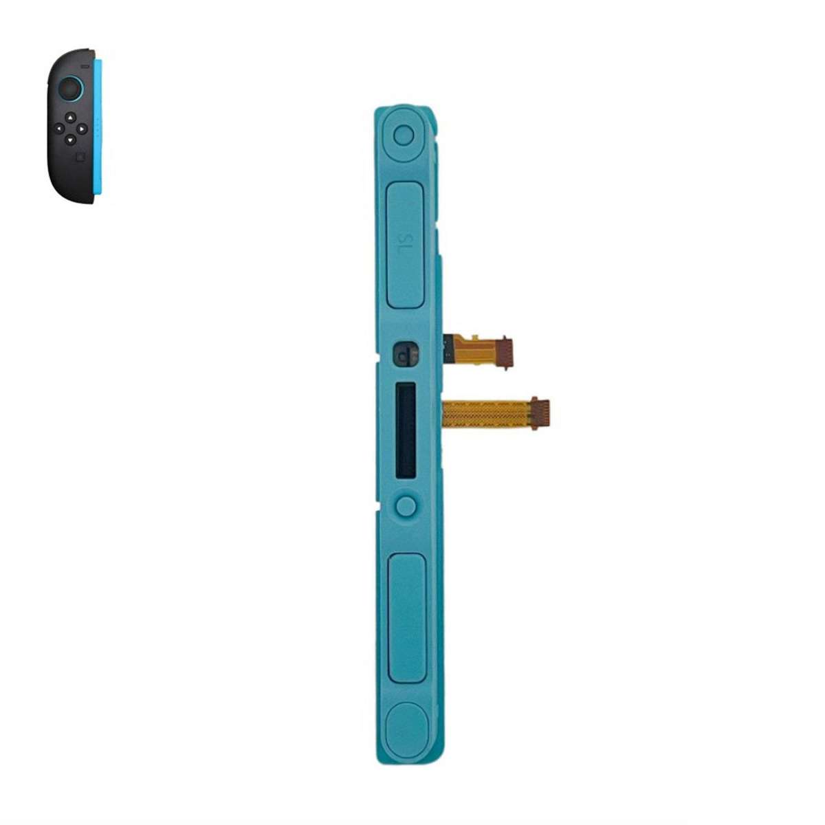 For Nintendo Switch 2 Joy-Con Controller Metal Slider Rail Replacement with Flex Cable Left Side