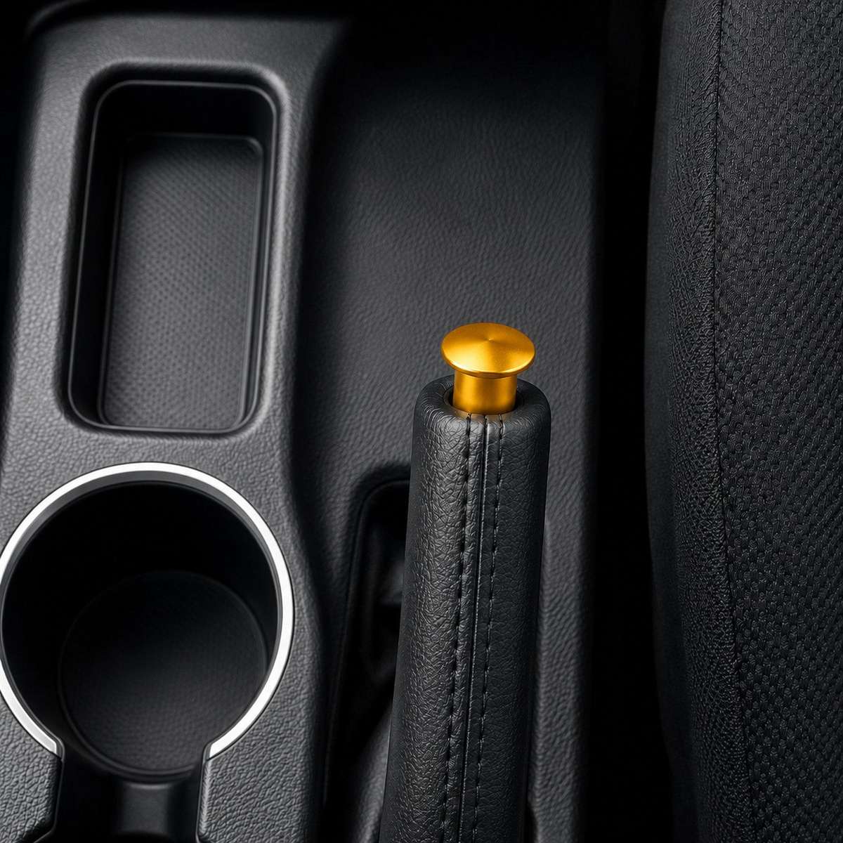 Aluminum Alloy Car Modified Handbrake Release Button Cover(Gold)