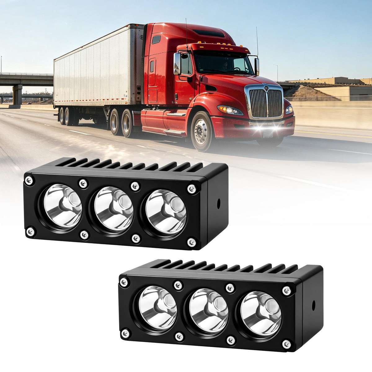 42W High-Power Car Truck Grille Spotlight, Specification: E17