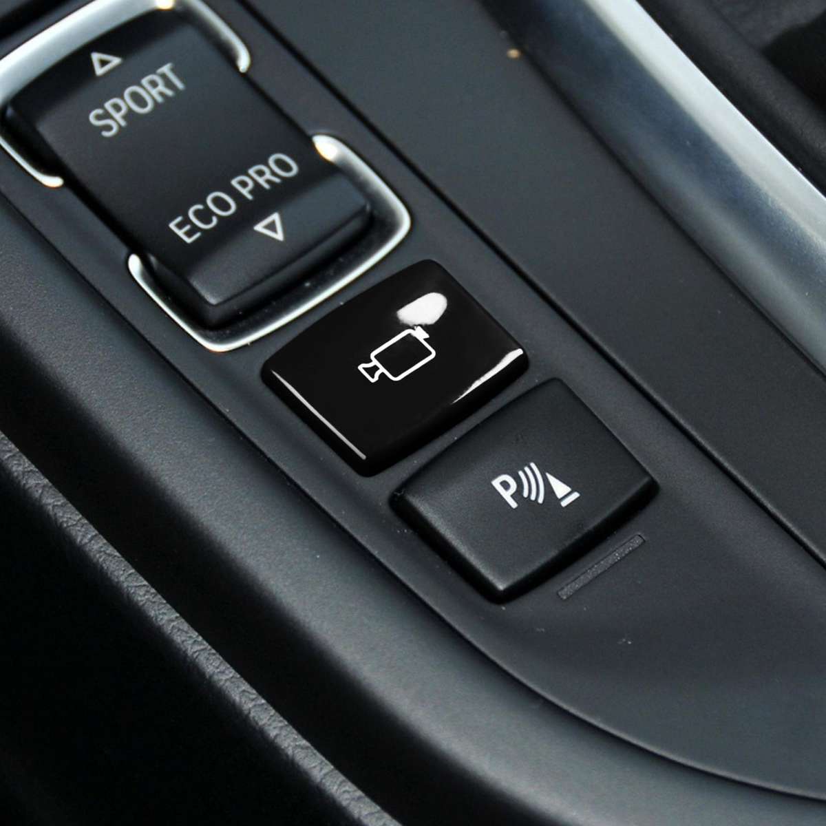 For BMW 1234 Series F Chassis Gear Shift Panoramic Camera Reversing Radar Switch Buttons(Red)