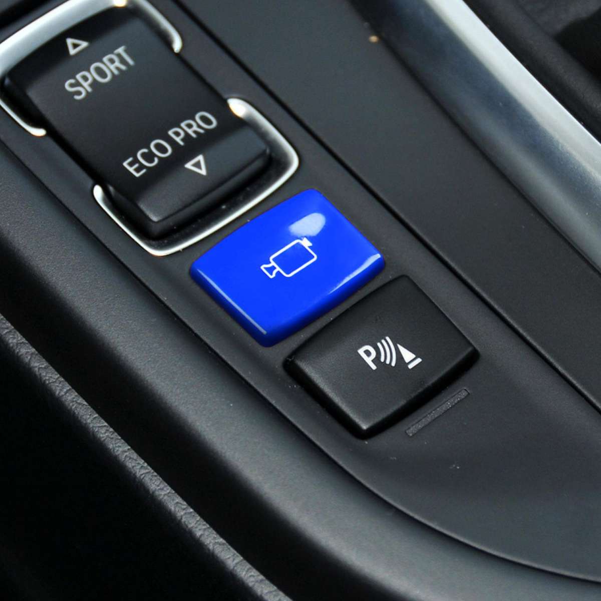For BMW 1234 Series F Chassis Gear Shift Panoramic Camera Reversing Radar Switch Buttons(Red)