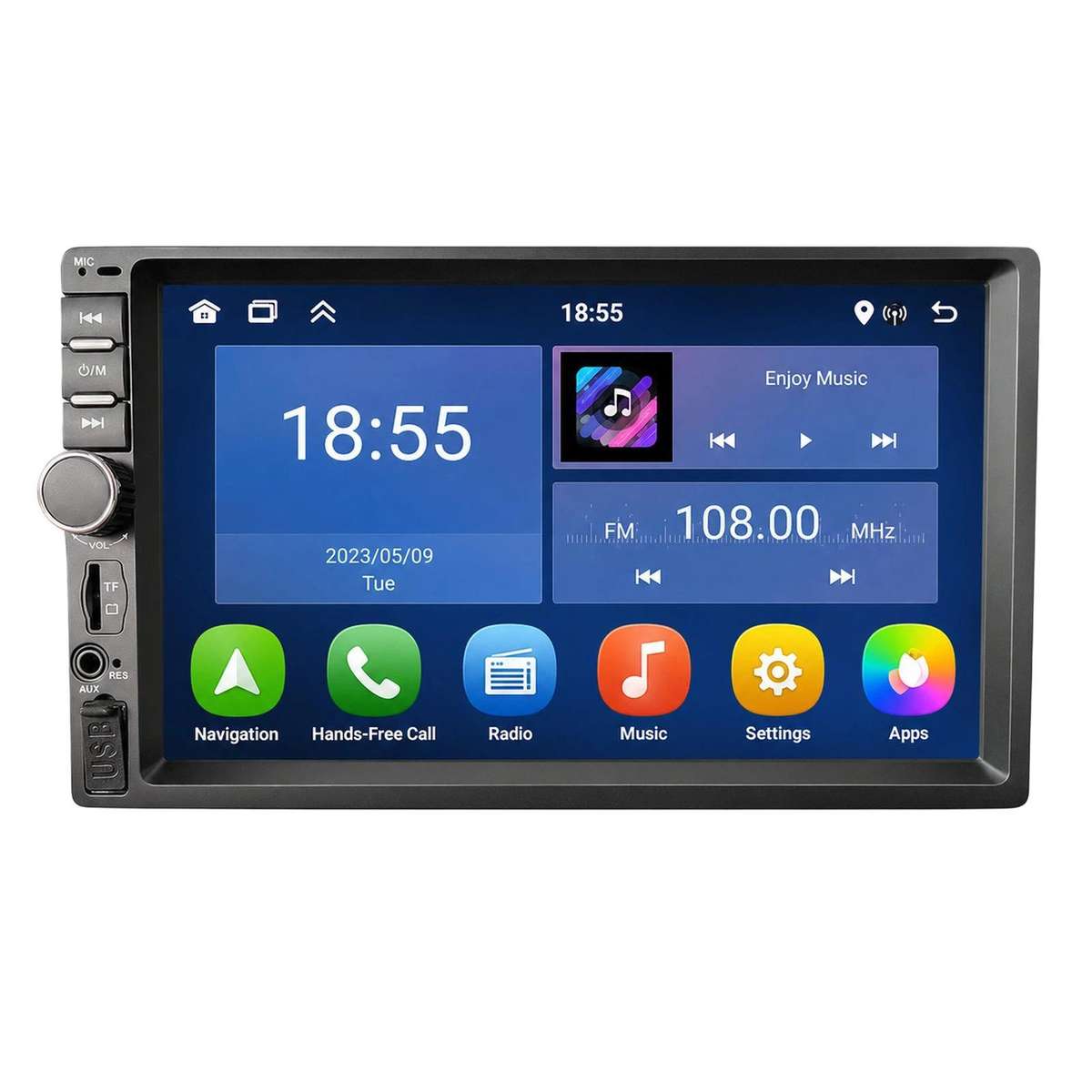 7 inch TCD-107B In-Car Navigation Smart Center Console Universal Voice Control, Radio, And Reverse C