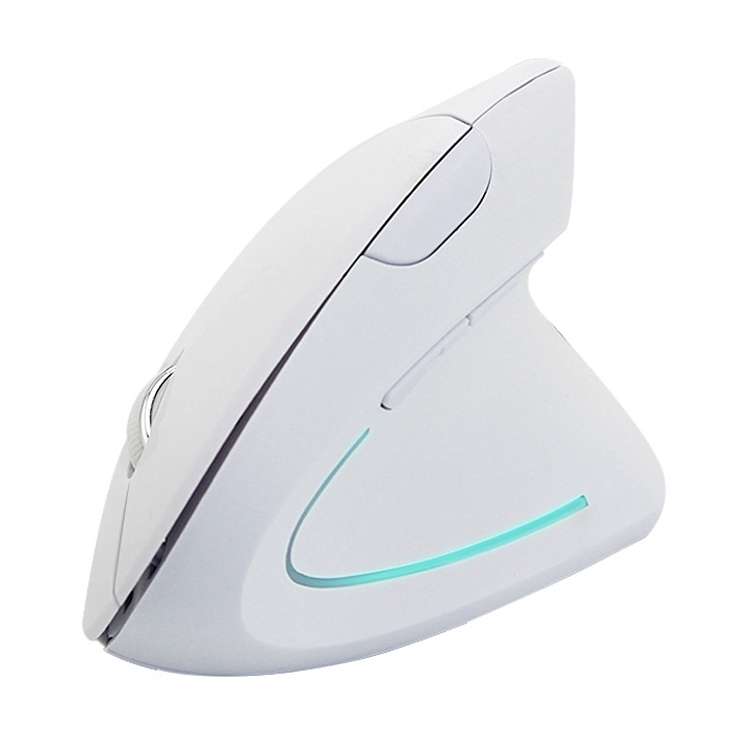 Battery Version Wireless Mouse Vertical 2.4GHz Optical Mouse (Black)
