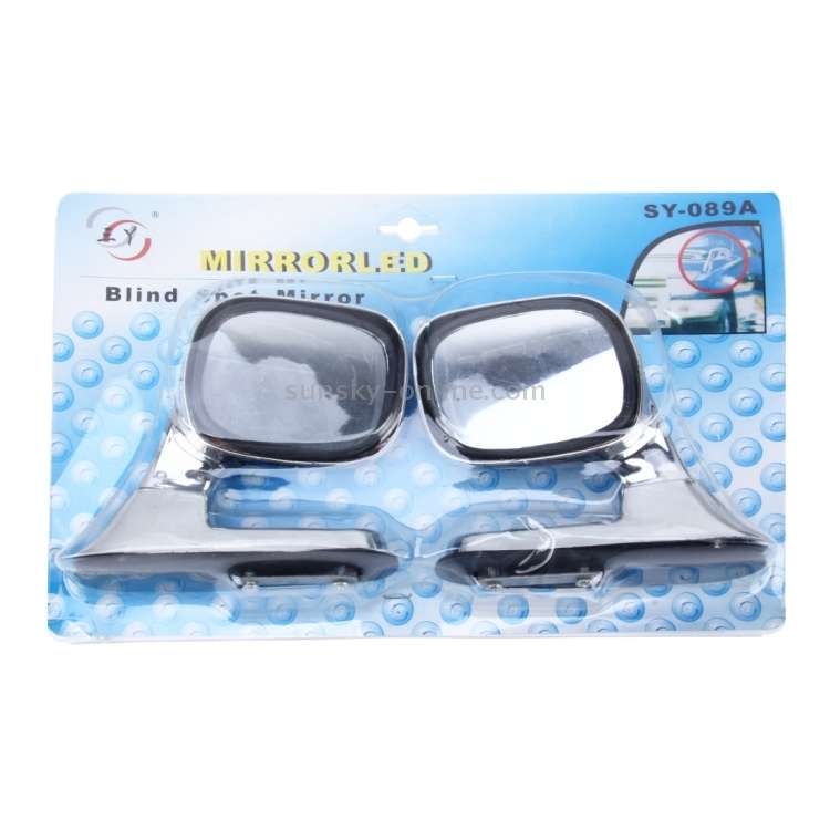 2 PCS SY-089A 360 Degree Rotatable Two Side Assistant Mirror for Auto Car