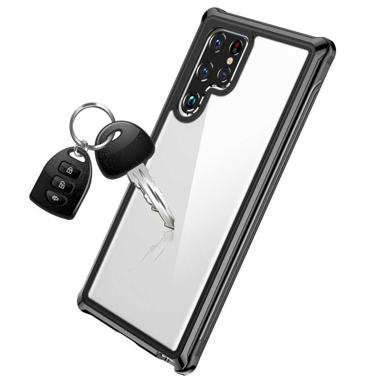 For Samsung Galaxy S22 Ultra 5G RedPepper Transparent Dot Shockproof Waterproof PC TPU Phone Ca...