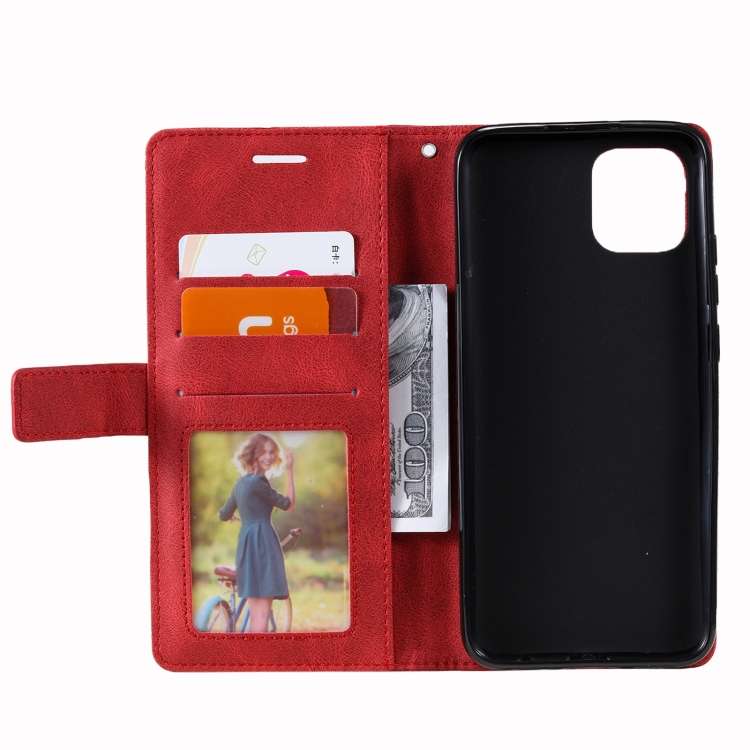 For Samsung Galaxy A03 164mm Skin Feel Splicing Leather Phone Case(Red)