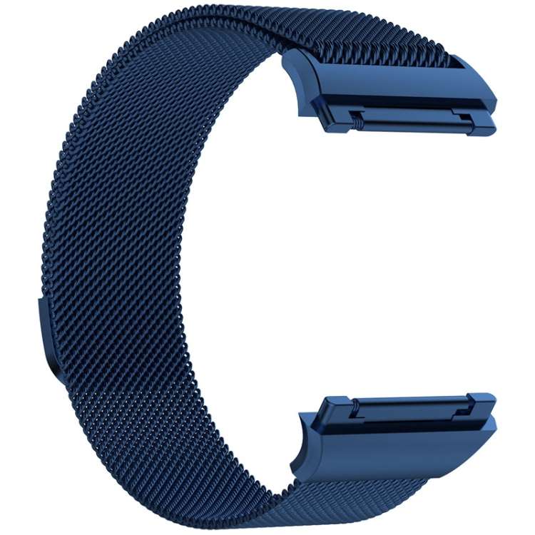 For FITBIT Ionic Milanese Watch Band, Large Size : 24X2.2cm(Blue)...