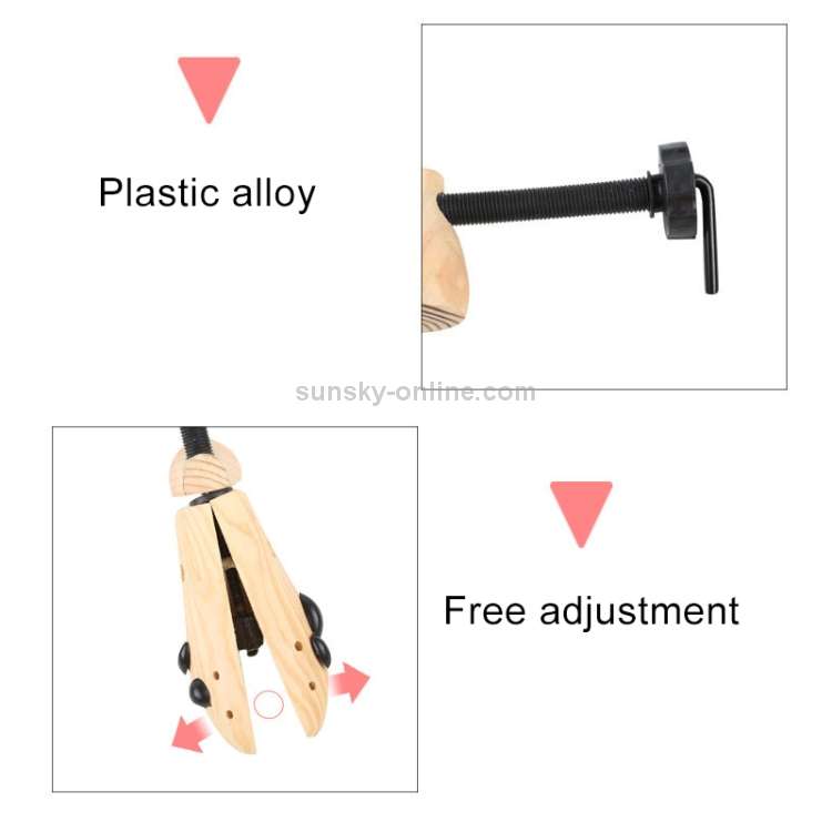 Pine Wood Unisex Fixed Fits Support Stretcher Shaper Shoes Expander , Size: L 42-46Yards