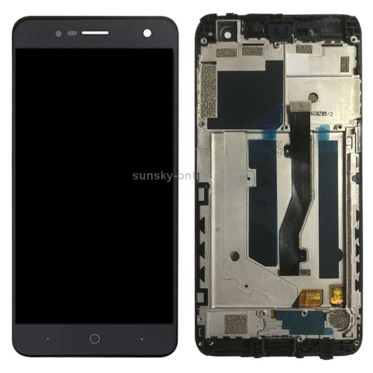 OEM LCD Screen for ZTE Blade V8 Mini BV0850 Digitizer Full Assembly with Frame Black)