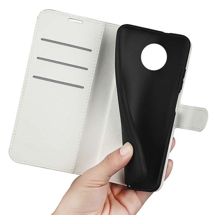 For Nokia G50 Litchi Texture Horizontal Flip Protective Case with Holder & Card Slots & Wallet(Wh...