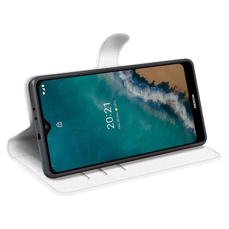 For Nokia G50 Litchi Texture Horizontal Flip Protective Case with Holder & Card Slots & Wallet(Wh...