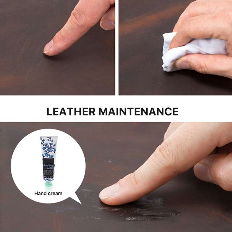 CONTACTS FAMILY CF1117 Retro Crazy Horse Texture Leather Watch Box Round Buckle Storage B...(Coffee)