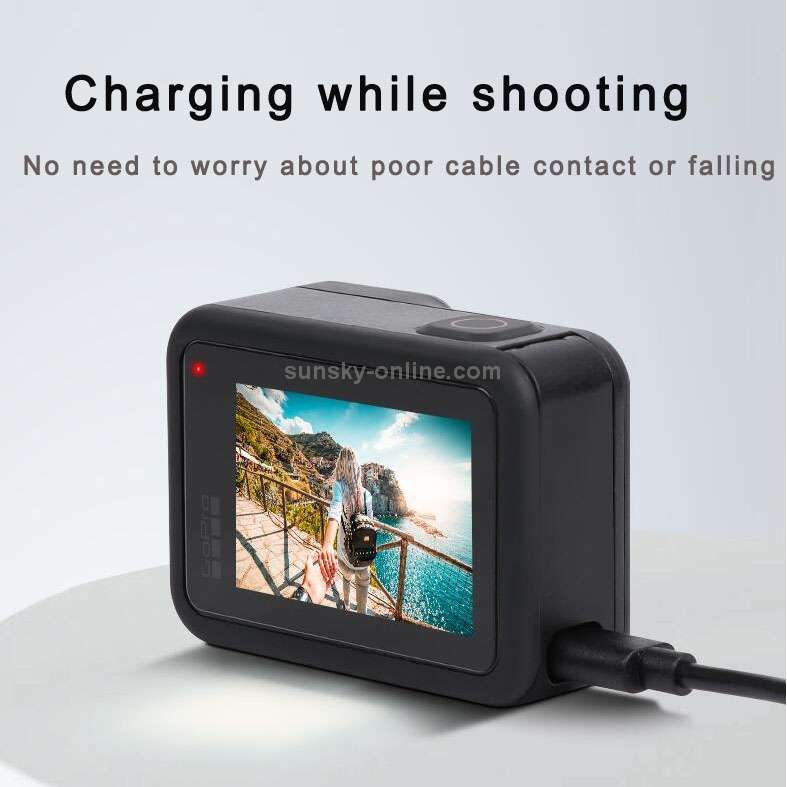 Sports Camera Rechargeable Battery Replacement Cover Side Cover for GoPro HERO8