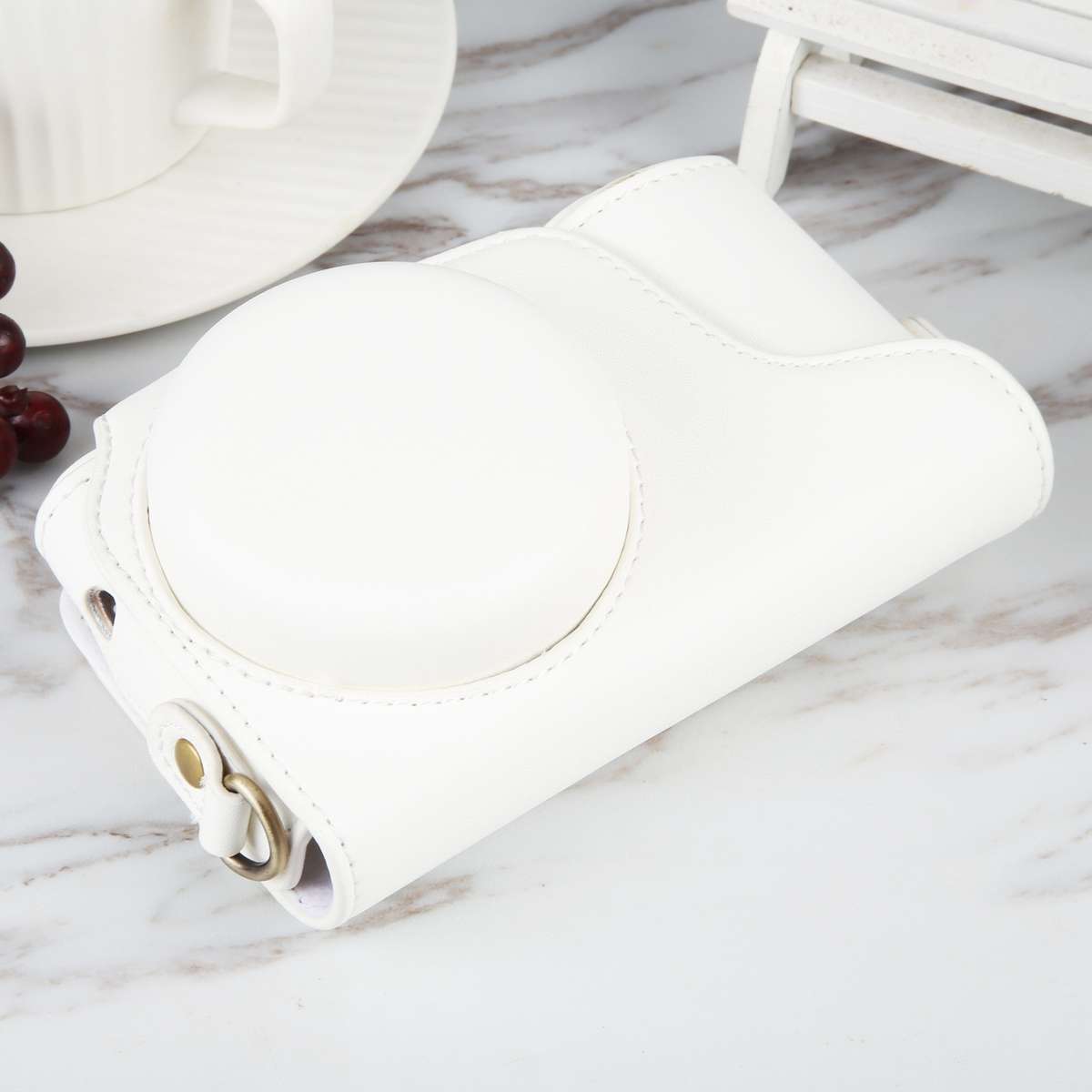 Full Body Camera PU Leather Case Bag with Strap for Samsung Galaxy Camera EK-GC100 / EK-GC110 / EK